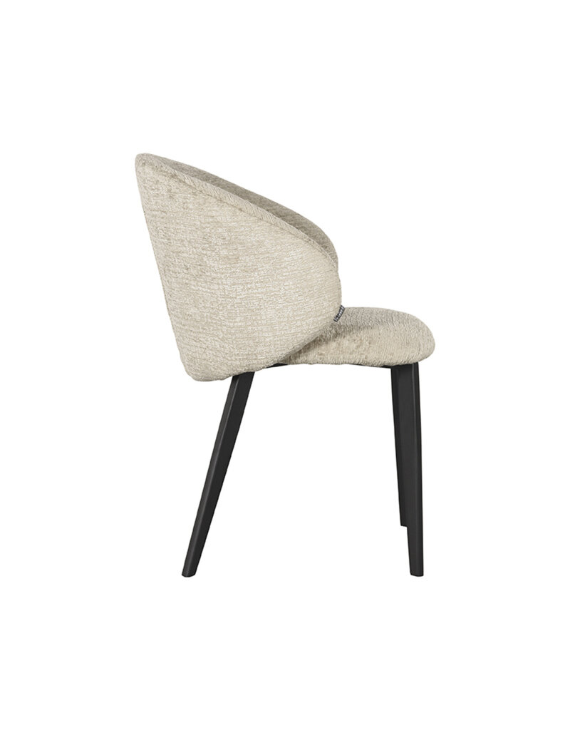 LABEL51 LABEL51 Eetkamerstoel Logan - Beige - Fluweel