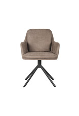 LABEL51 LABEL51 Eetkamerstoel Joy - Taupe - Microfiber