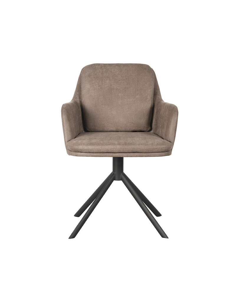 LABEL51 LABEL51 Eetkamerstoel Joy - Taupe - Microfiber