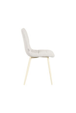 LABEL51 LABEL51 Eetkamerstoel Nino - Wit - Boucle