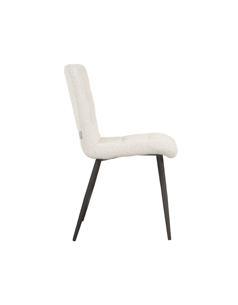LABEL51 LABEL51 Eetkamerstoel Sam - Wit - Boucle