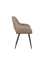 LABEL51 LABEL51 Eetkamerstoel Fer - Taupe - Micro Suede