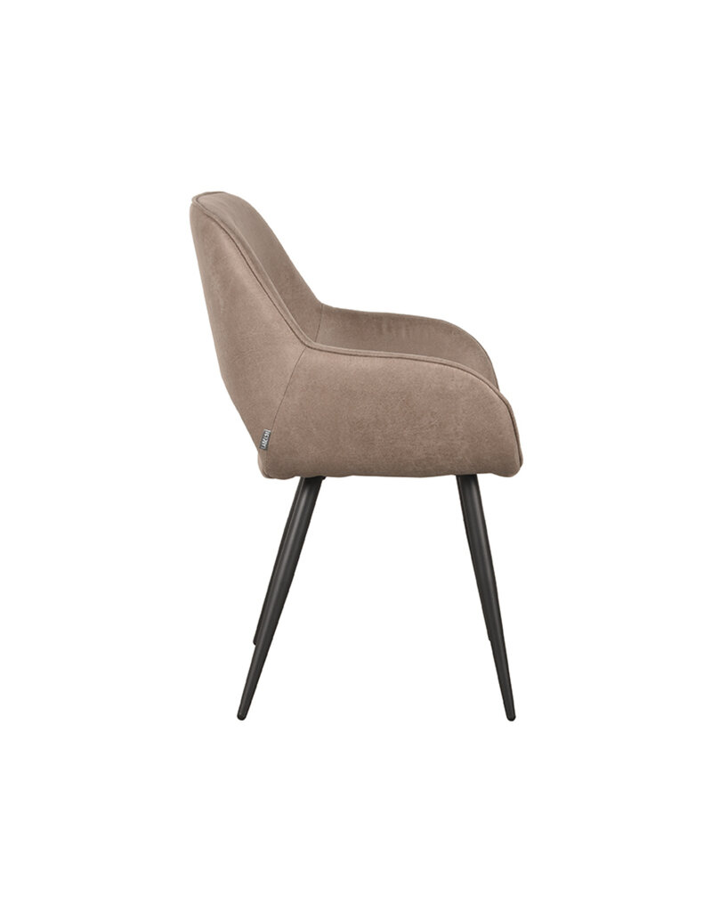 LABEL51 LABEL51 Eetkamerstoel Fer - Taupe - Micro Suede