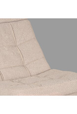 LABEL51 LABEL51 Fauteuil Alvar - Naturel - Boucle - Incl. Hocker