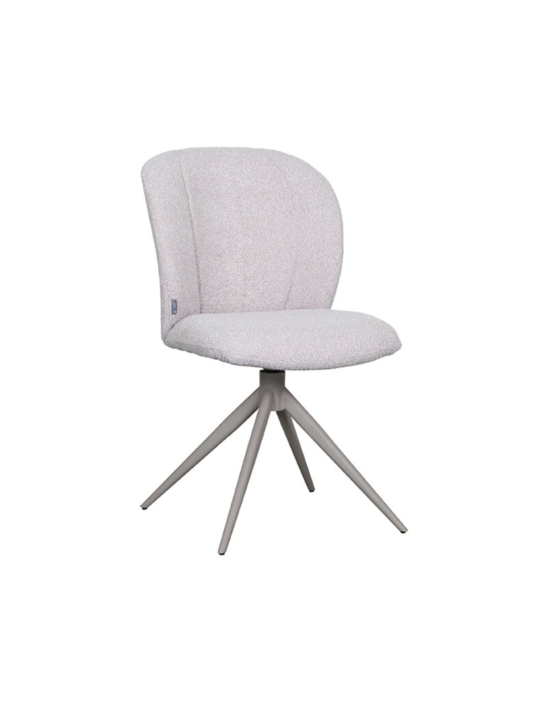 LABEL51 LABEL51 Eetkamerstoel Kimo - Naturel - Boucle - Taupe Onderstel