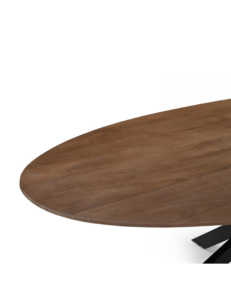 LABEL51 Eetkamertafel James - Nature - Mangohout - 210 cm - Ovaal