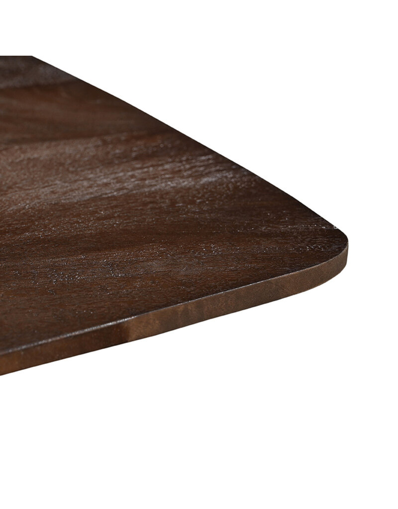 LABEL51 Eetkamertafel Blake - Espresso - Mangohout - 140x140 cm