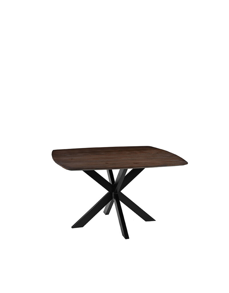 LABEL51 Eetkamertafel Blake - Espresso - Mangohout - 130x130 cm