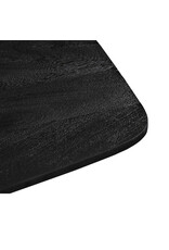 LABEL51 Eetkamertafel Blake - Zwart - Mangohout - 130x130 cm