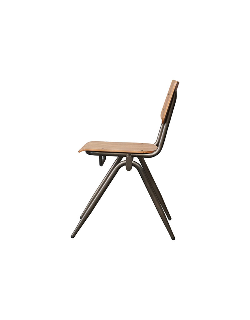 LABEL51 Eetkamerstoel Solid - Bruin - Hout