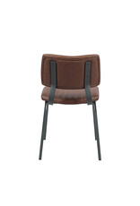 LABEL51 Eetkamerstoel Gusto - Bruin - PU-Leder