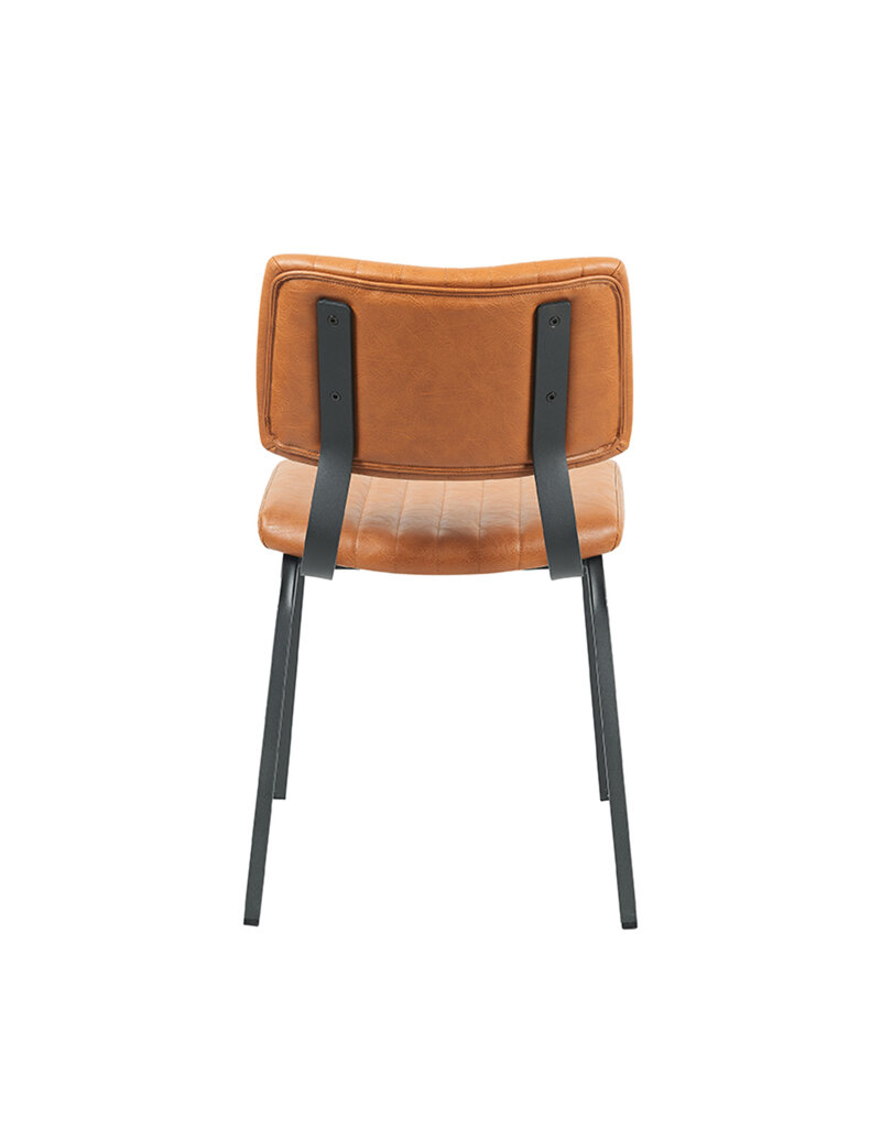 LABEL51 Eetkamerstoel Gusto - Cognac - PU-Leder