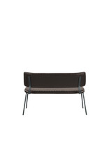 LABEL51 Eetkamerbank Gusto - Donkerbruin - PU-Leder - 120 cm