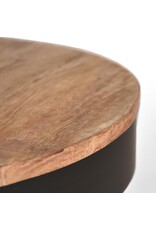 LABEL51 LABEL51 Salontafel Saran - Zwart - Metaal - Rond - 80 cm