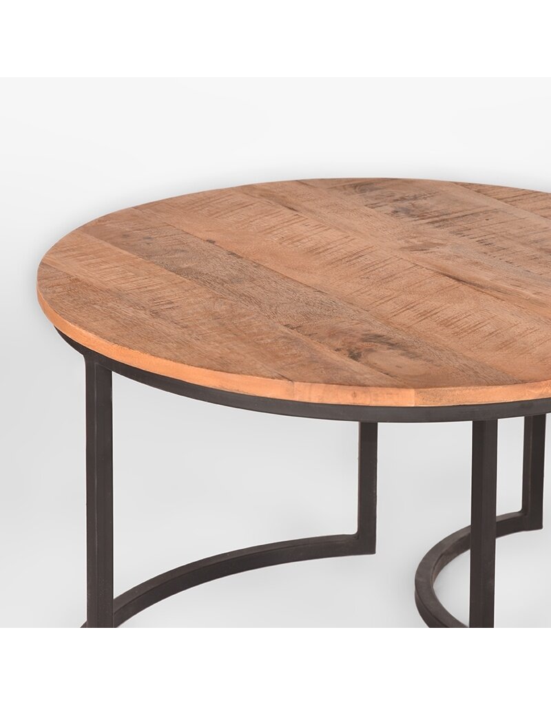 LABEL51 LABEL51 Salontafel Set Triplet - Rough - Mangohout
