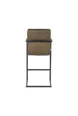 LABEL51 LABEL51 Barkruk Denmark - Army green - Microfiber - Zithoogte 65