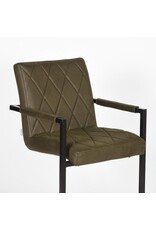 LABEL51 Eetkamerstoel Denmark - Army green - Microfiber