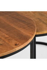 LABEL51 LABEL51 Salontafel Set Double - Rough - Mangohout