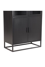 LABEL51 LABEL51 Vitrinekast Level - Zwart - Metaal - 80x40x190 cm
