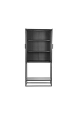 LABEL51 LABEL51 Vitrinekast Level - Zwart - Metaal - 70x35x150 cm