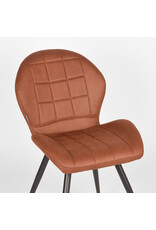 LABEL51 LABEL51 Eetkamerstoel Sil - Cognac - Microfiber