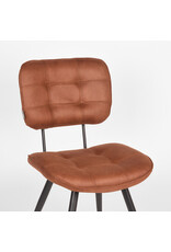 LABEL51 LABEL51 Eetkamerstoel Gus - Cognac - Microfiber