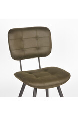LABEL51 LABEL51 Eetkamerstoel Gus - Army green - Microfiber