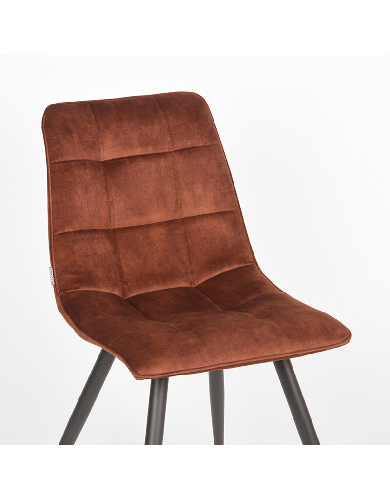 LABEL51 LABEL51 Eetkamerstoel Jelt - Rust - Velours