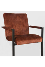 LABEL51 LABEL51 Eetkamerstoel Milo - Rust - Velours