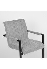 LABEL51 LABEL51 Eetkamerstoel Milo - Zinc - Synthetisch