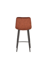 LABEL51 LABEL51 Barkruk Jelt - Rust - Velours - Zithoogte 65