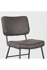 LABEL51 LABEL51 Eetkamerstoel Noah - Antraciet - Microfiber