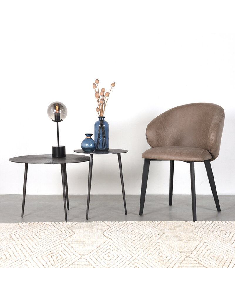LABEL51 LABEL51 Eetkamerstoel Logan - Taupe - Microfiber