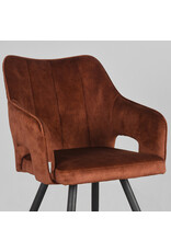 LABEL51 LABEL51 Eetkamerstoel Noud - Rust - Velours