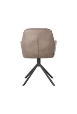 LABEL51 LABEL51 Eetkamerstoel Joy - Taupe - Microfiber