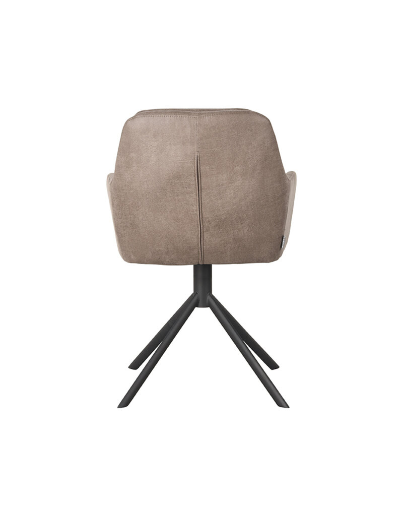 LABEL51 LABEL51 Eetkamerstoel Joy - Taupe - Microfiber