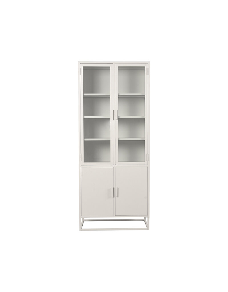 LABEL51 LABEL51 Vitrinekast Level - Wit - Metaal - 80x40x190 cm