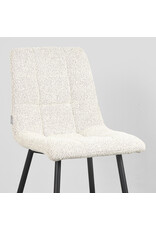 LABEL51 LABEL51 Eetkamerstoel Juul - Wit - Boucle