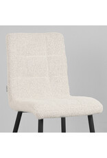 LABEL51 LABEL51 Eetkamerstoel Sam - Wit - Boucle
