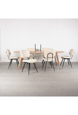 LABEL51 LABEL51 Eetkamertafel Ines - Naturel - Eiken - 240 cm