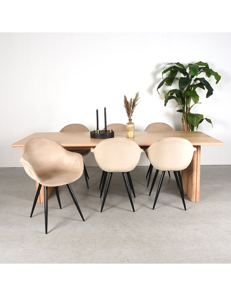 LABEL51 LABEL51 Eetkamertafel Jule - Naturel - Eiken - 210 cm