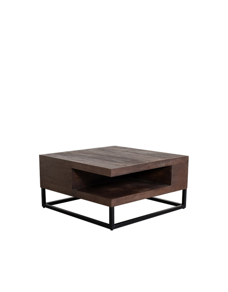 LABEL51 LABEL51 Salontafel Cube - Espresso - Mangohout