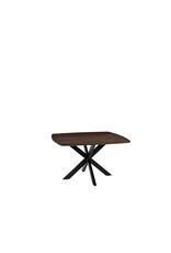 LABEL51 Eetkamertafel Blake - Espresso - Mangohout - 130x130 cm