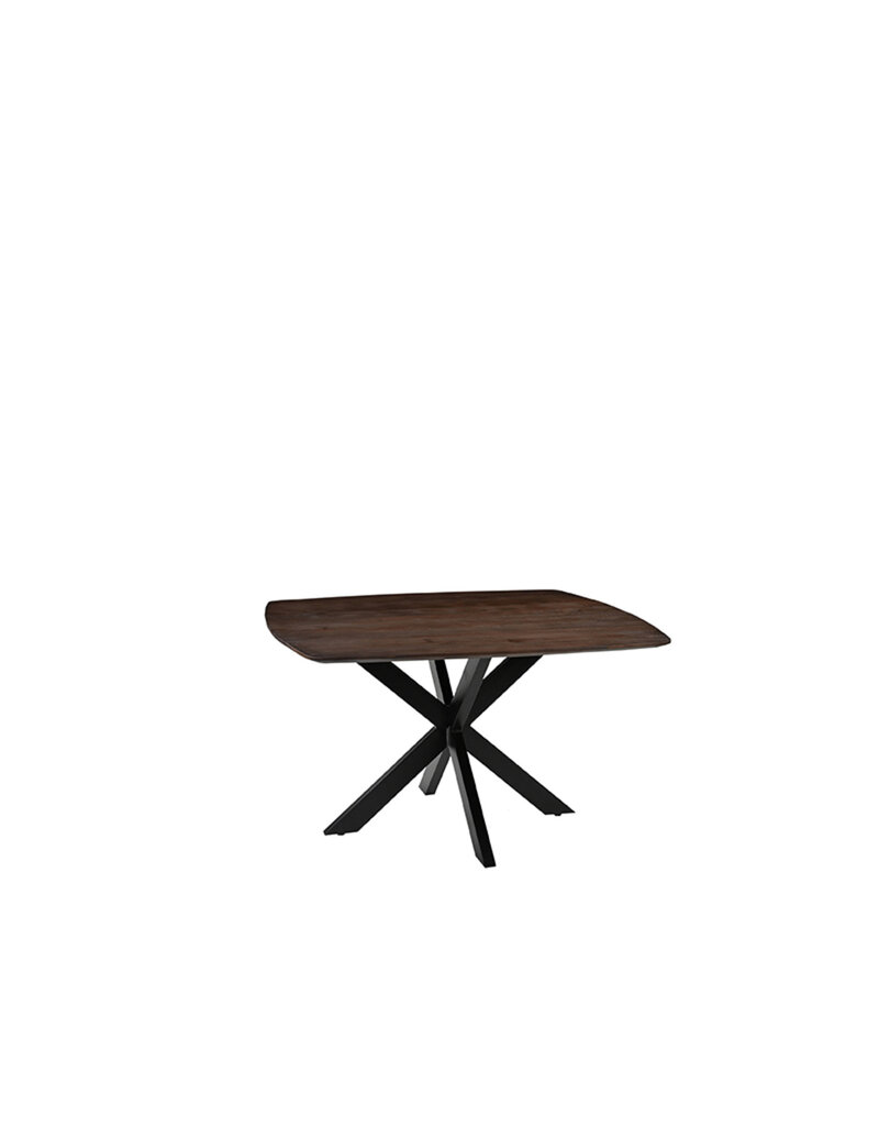 LABEL51 Eetkamertafel Blake - Espresso - Mangohout - 130x130 cm