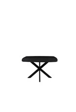 LABEL51 Eetkamertafel Blake - Zwart - Mangohout - 130x130 cm