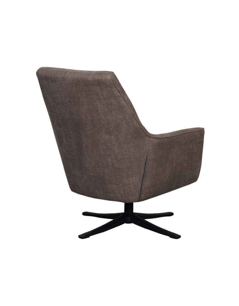 LABEL51 Fauteuil Tod - Taupe - Micro Suede