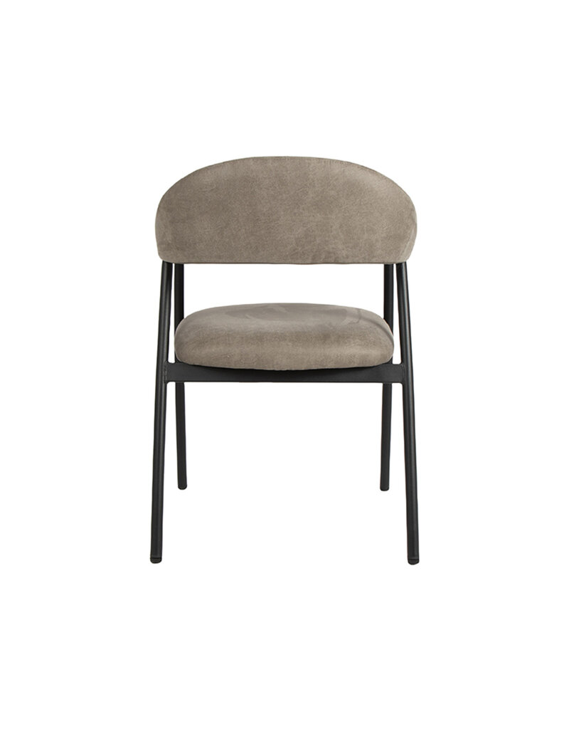 LABEL51 Eetkamerstoel Amaze - Taupe - Micro Suede