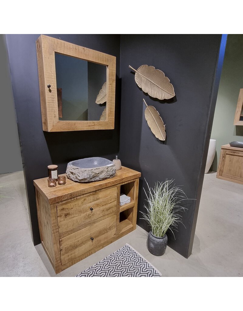 Damn Badkamerkast Benoa met Deur en Spiegel 80