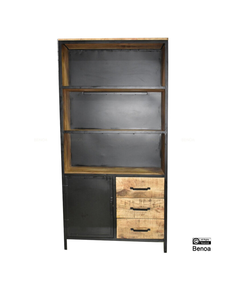 Boekenkast Lizzy met Deur en Lades 100