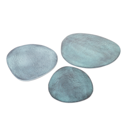 Bord Decoratief Blauw Patina Groot